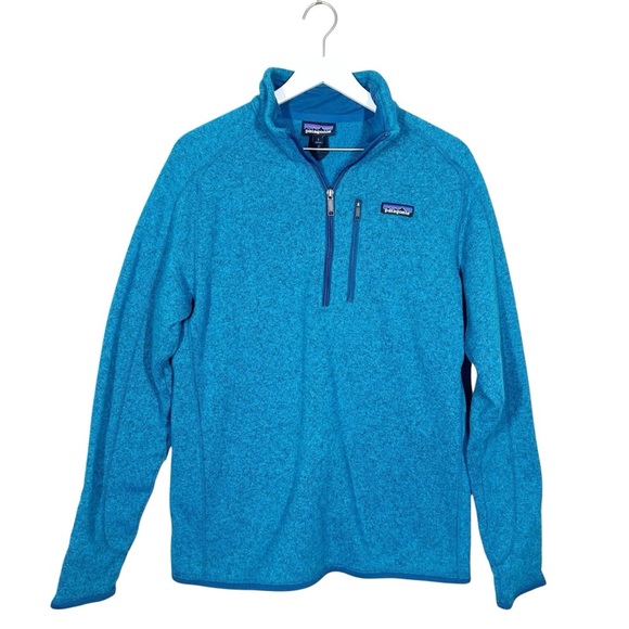 Patagonia Men’s 1/4 Zip Fleece Better Sweater Pullover Blue Long Sleeve Large - Picture 1 of 7